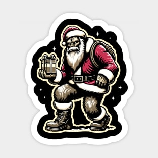Bigfoot Claus The Legendary Secret Santa Sticker